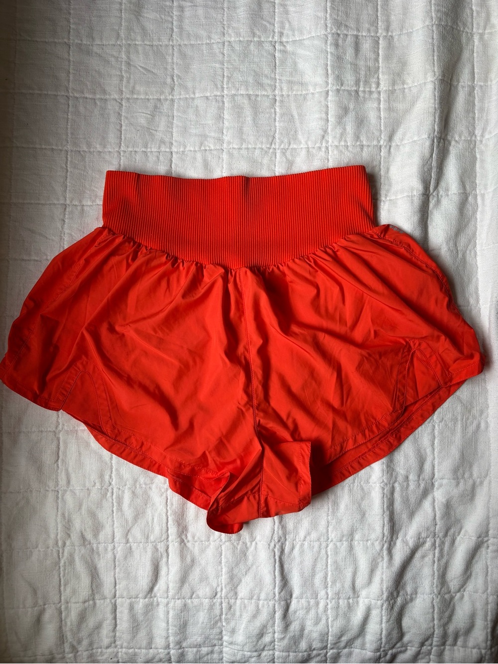 FP Movement by Free People Carpe Diem Athletic Shorts Red Orange Women’s X Large - Picture 3 of 7